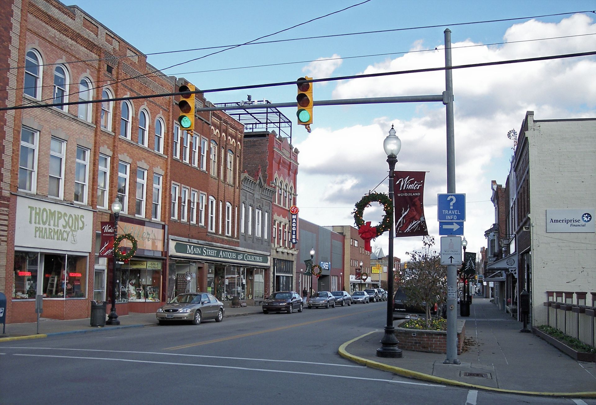 Buckhannon, WV skyline and downtown view near Downtown Buckhannon