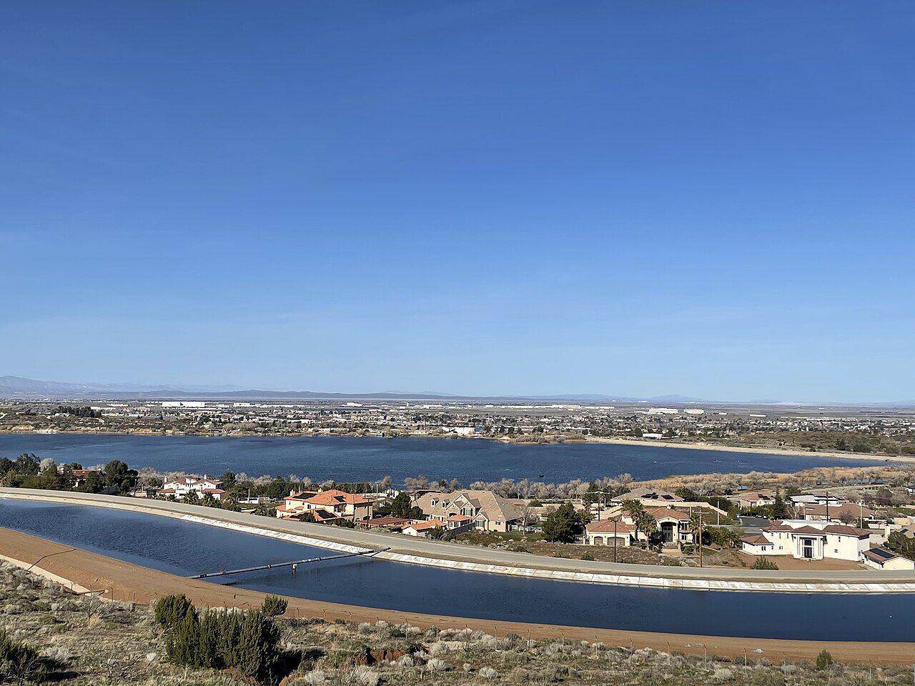 Palmdale, CA skyline and downtown view near Downtown Palmdale