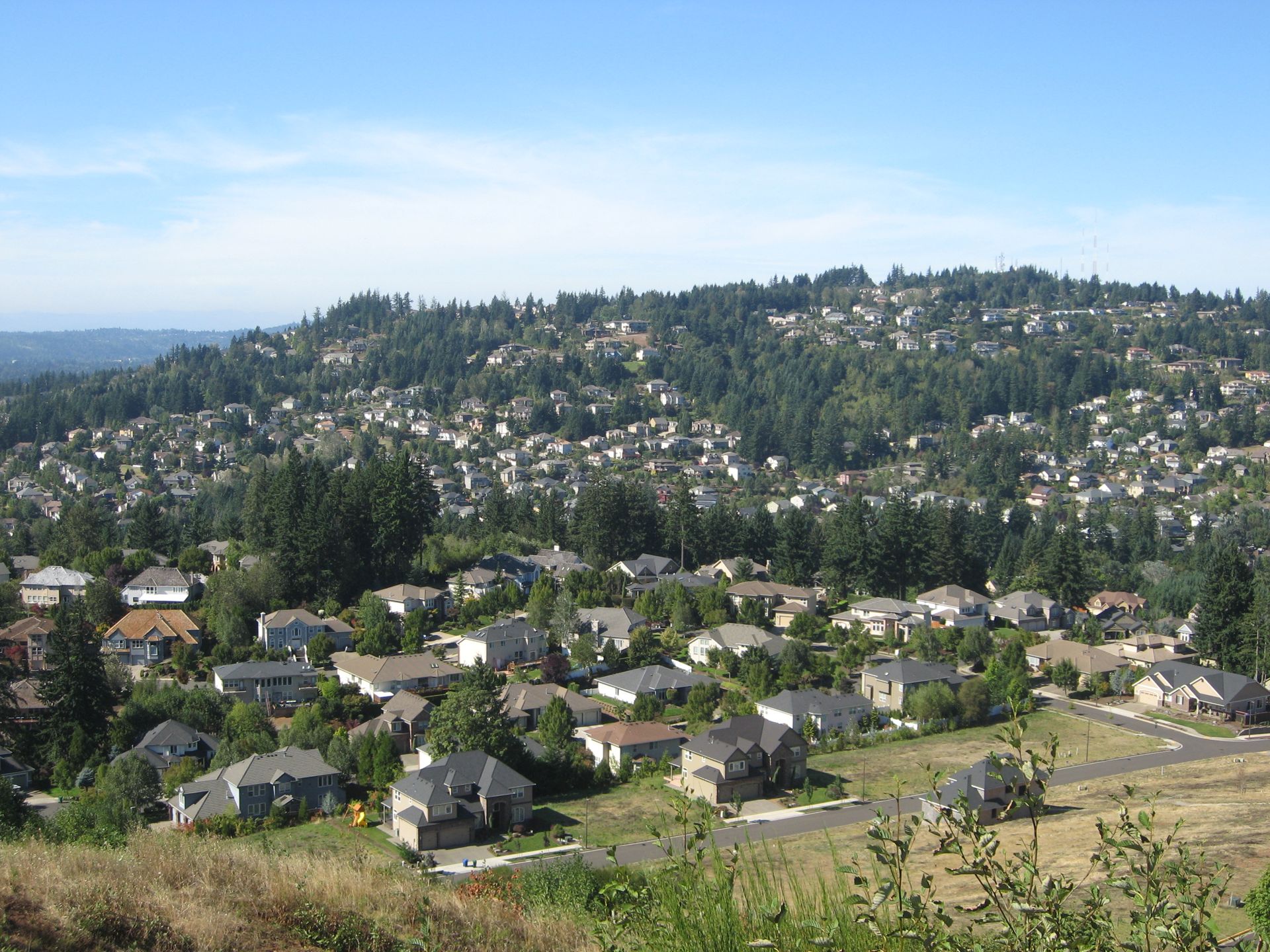 Happy Valley, OR skyline and downtown view near Happy Valley Town Center