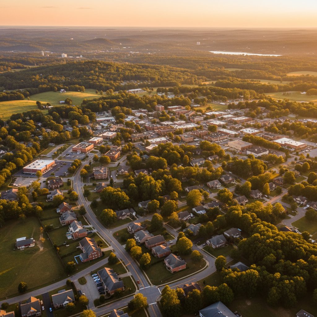 Mount Juliet, TN skyline and downtown view near Providence