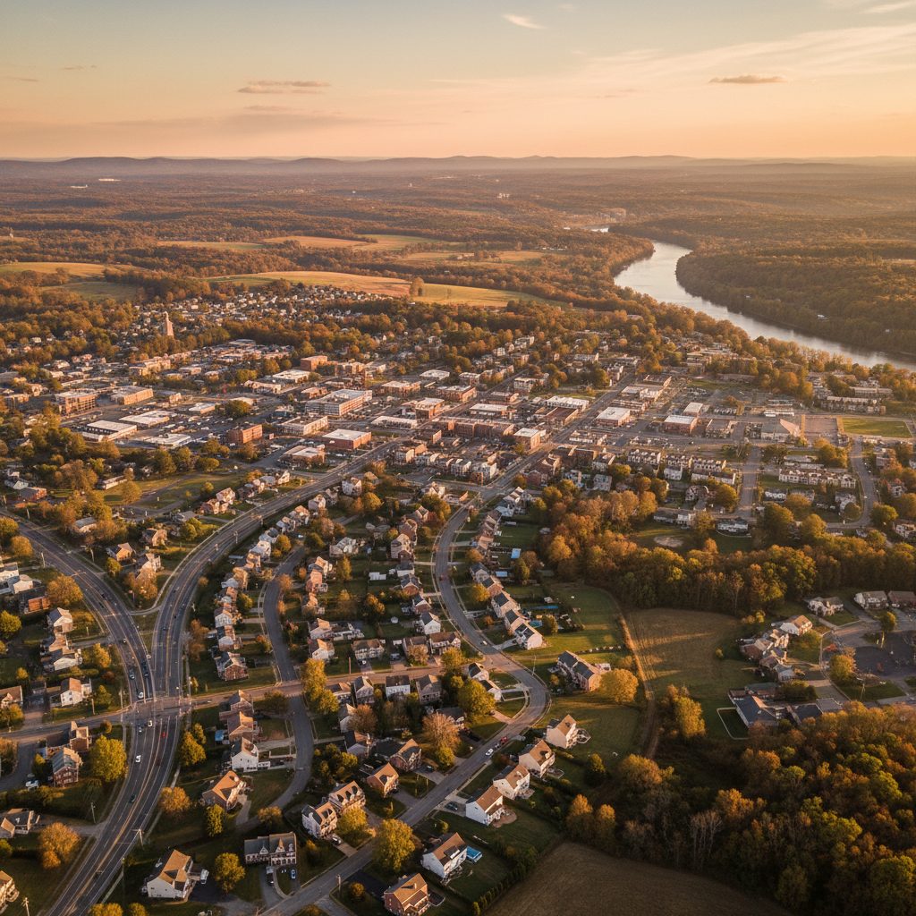 Hampden, PA skyline and downtown view near Good Hope