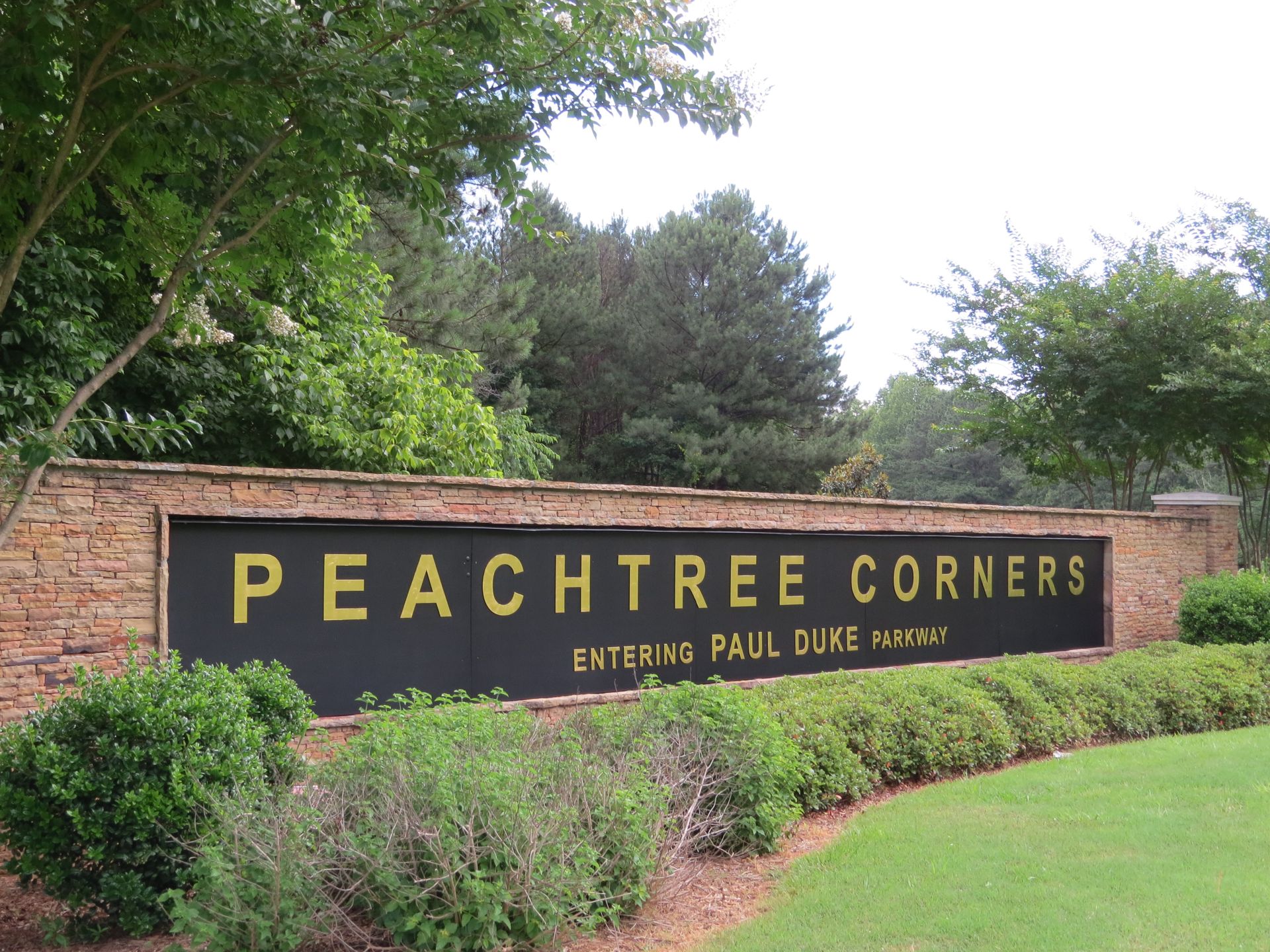 Peachtree Corners, GA skyline and downtown view near Technology Park Atlanta