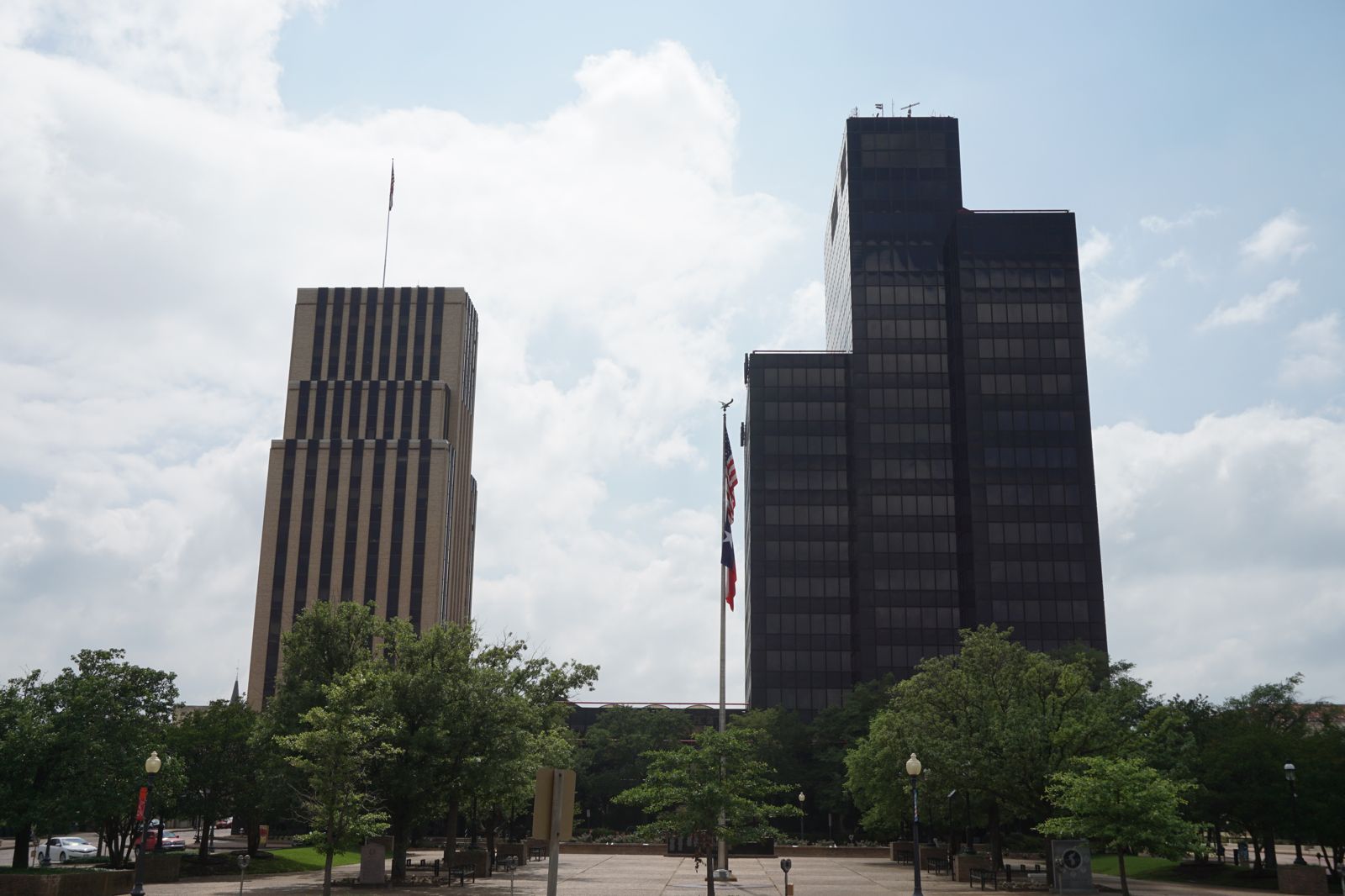 Tyler, TX skyline and downtown view near Downtown Tyler