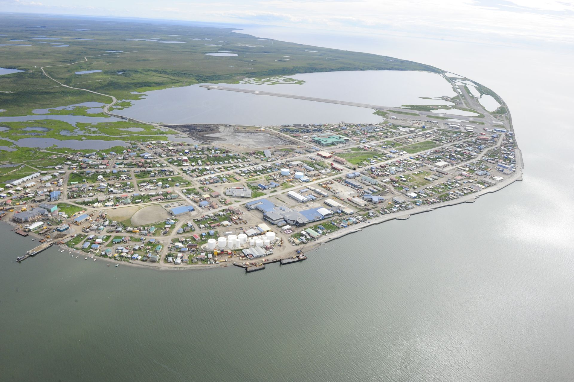 Kotzebue, AK skyline and downtown view near Downtown Kotzebue