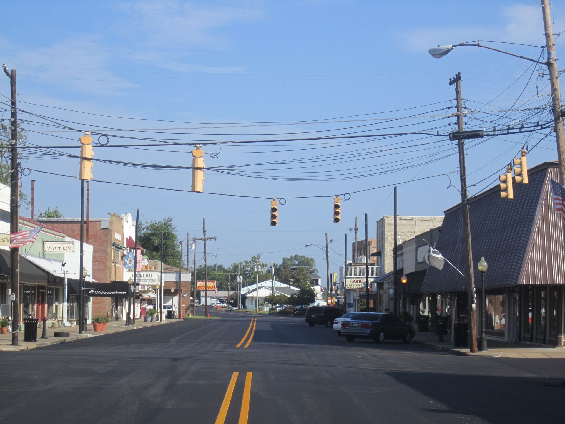 West Monroe, LA skyline and downtown view near Downtown West Monroe