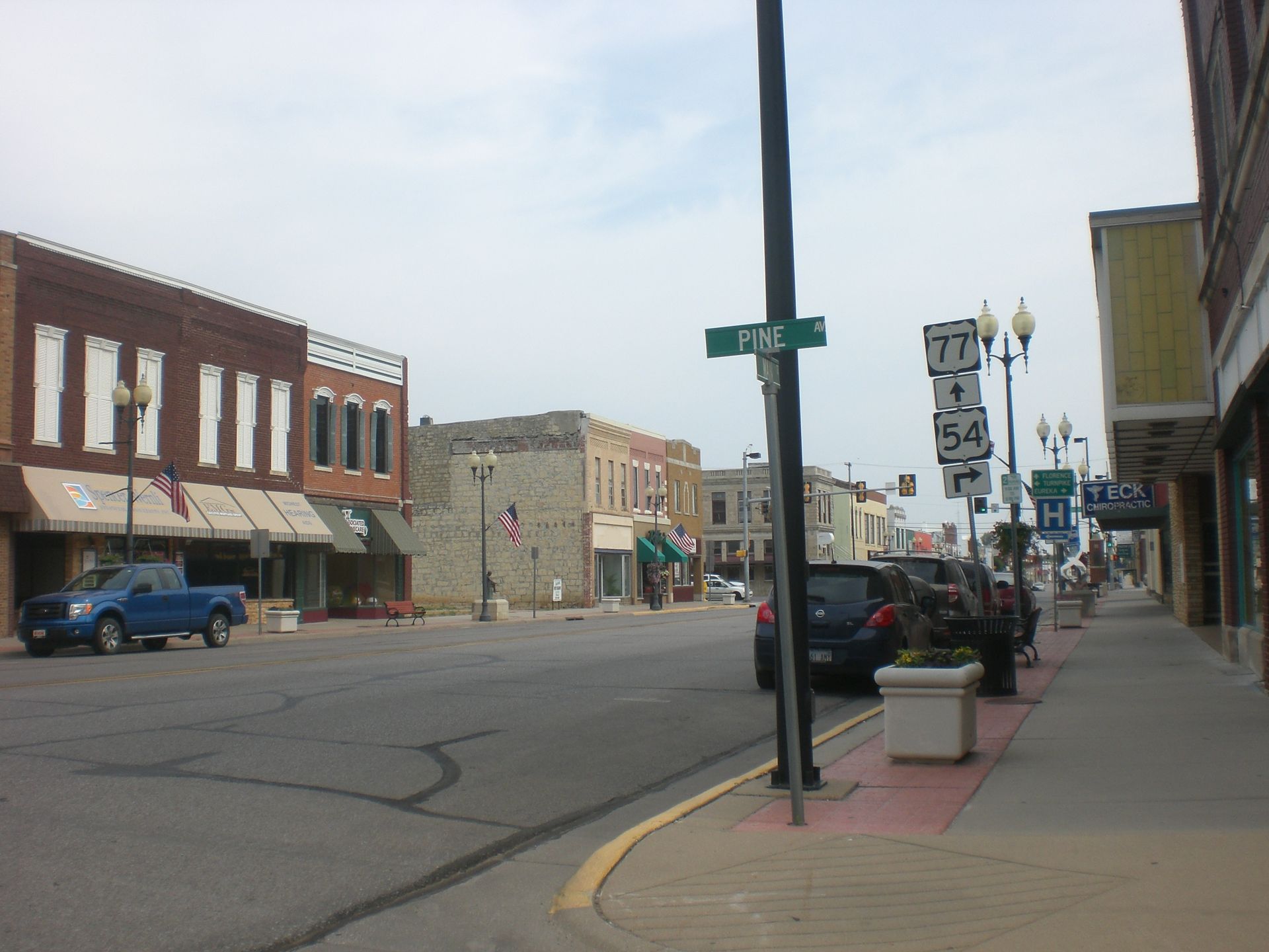 El Dorado, KS skyline and downtown view near Downtown El Dorado