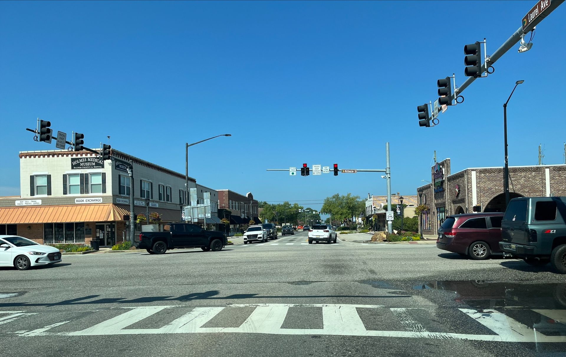 Foley, AL skyline and downtown view near Foley Downtown Historic District