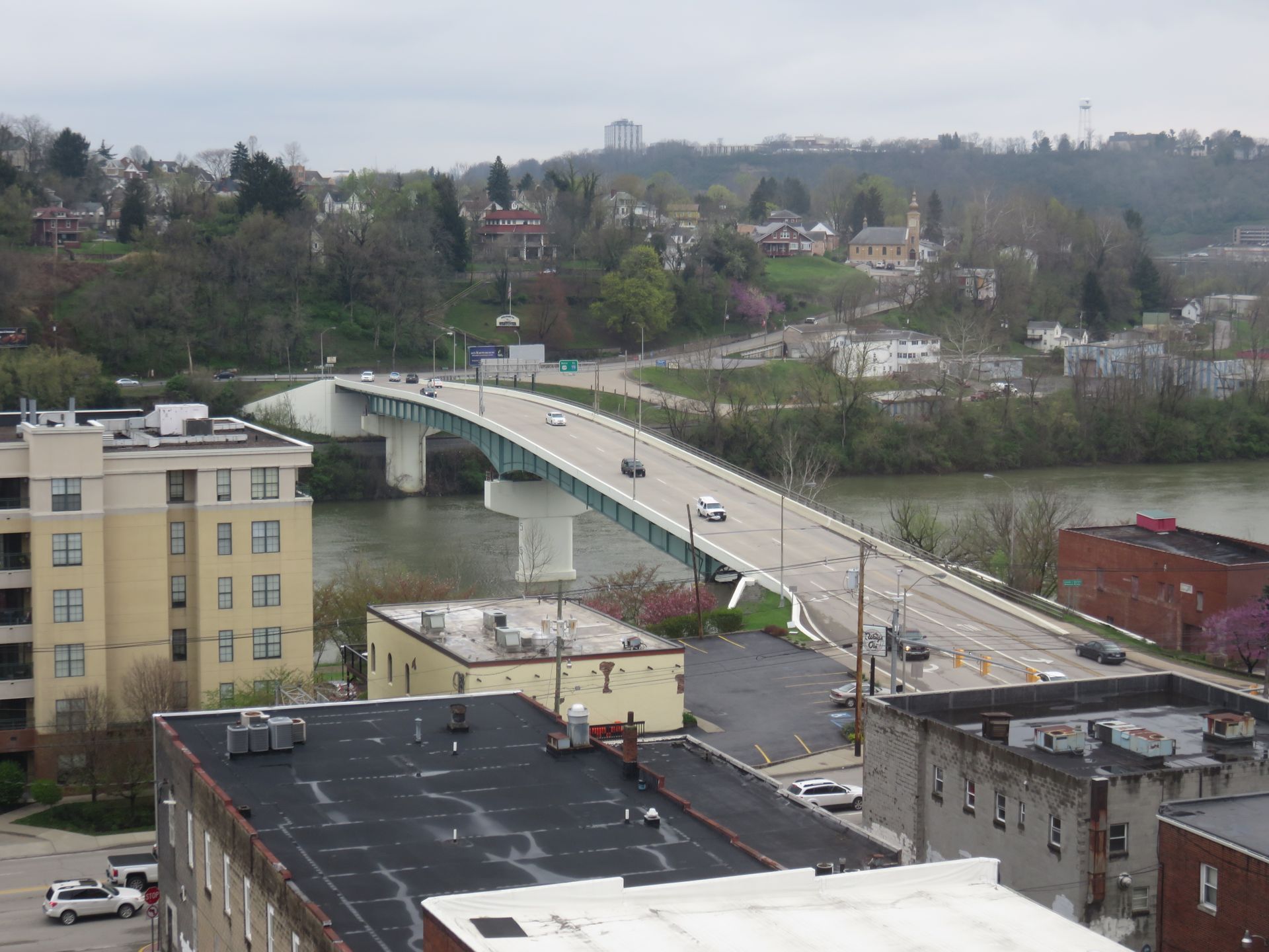 Westover, WV skyline and downtown view near Downtown Westover