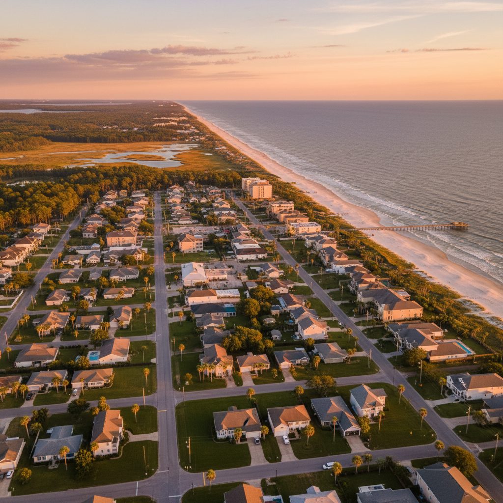Long Beach, MS skyline and downtown view near Downtown Long Beach