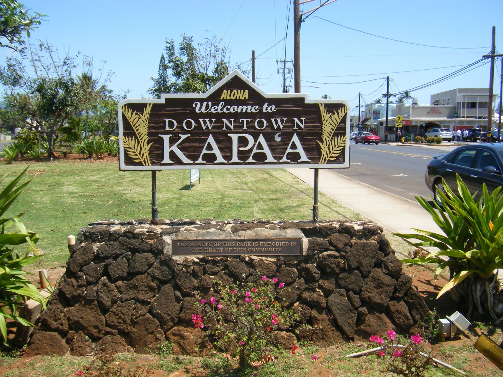 Kapaa, HI skyline and downtown view near Old Kapaa Town