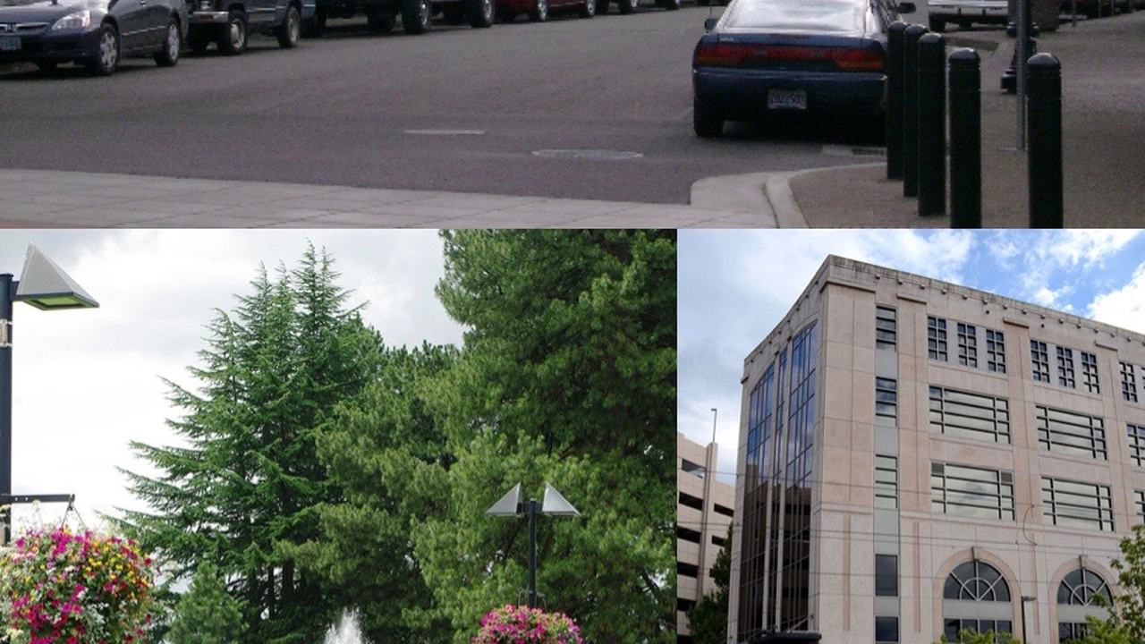 Beaverton, OR skyline and downtown view near Portland Pearl District