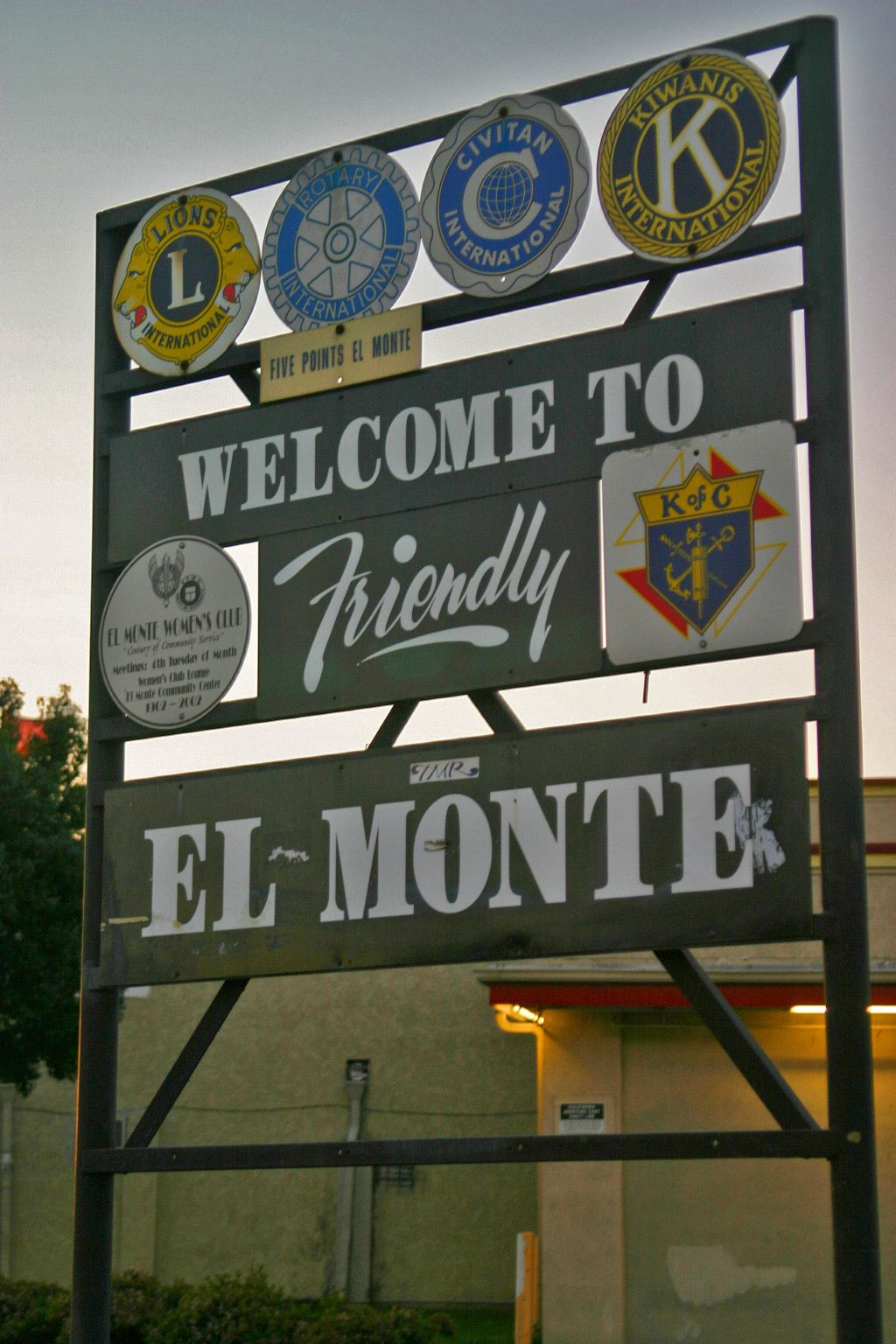El Monte, CA skyline and downtown view near Downtown El Monte
