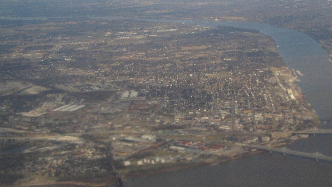 Jeffersonville, IN skyline and downtown view near Indianapolis Downtown