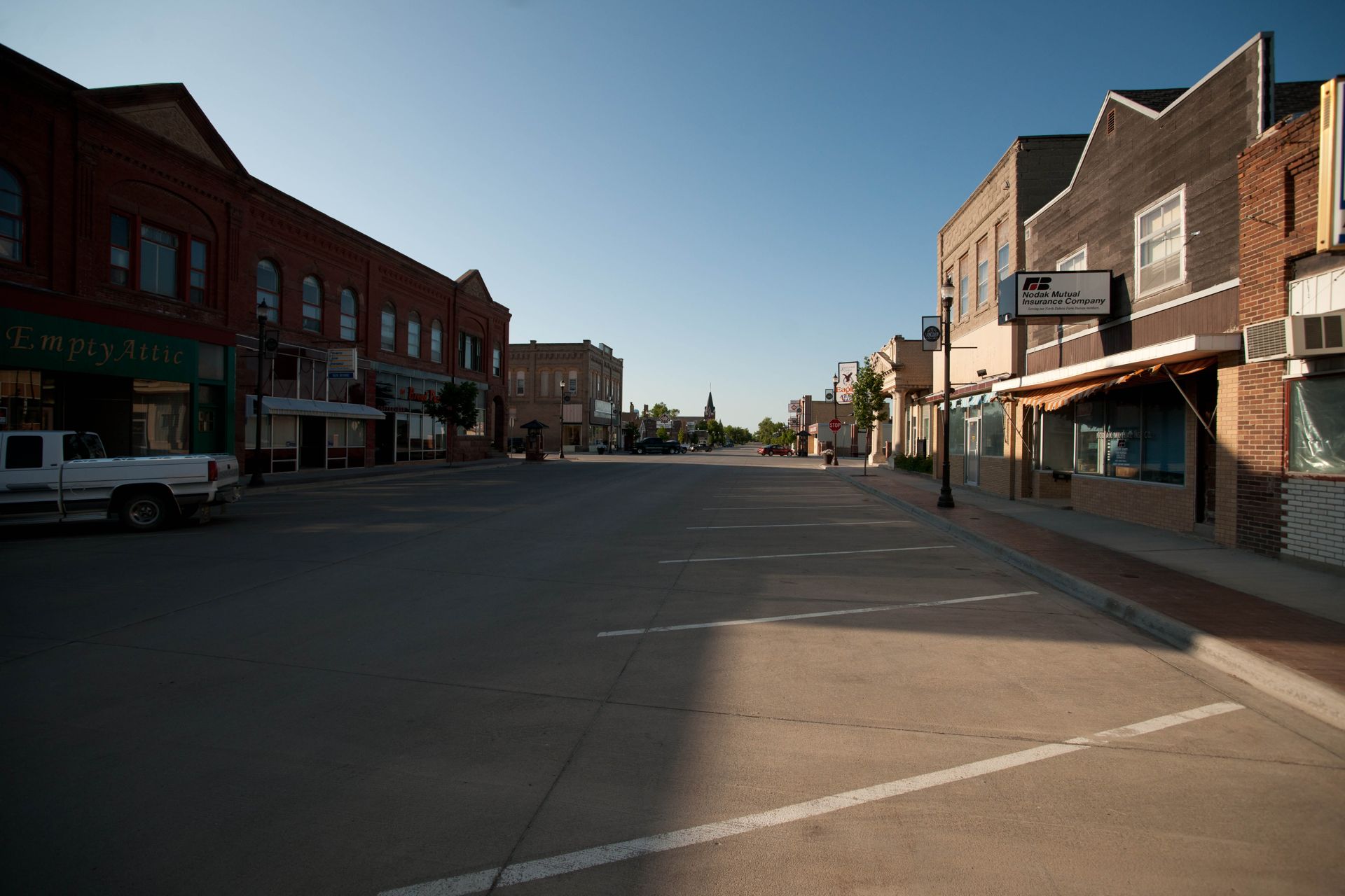 Langdon, ND skyline and downtown view near Downtown Langdon