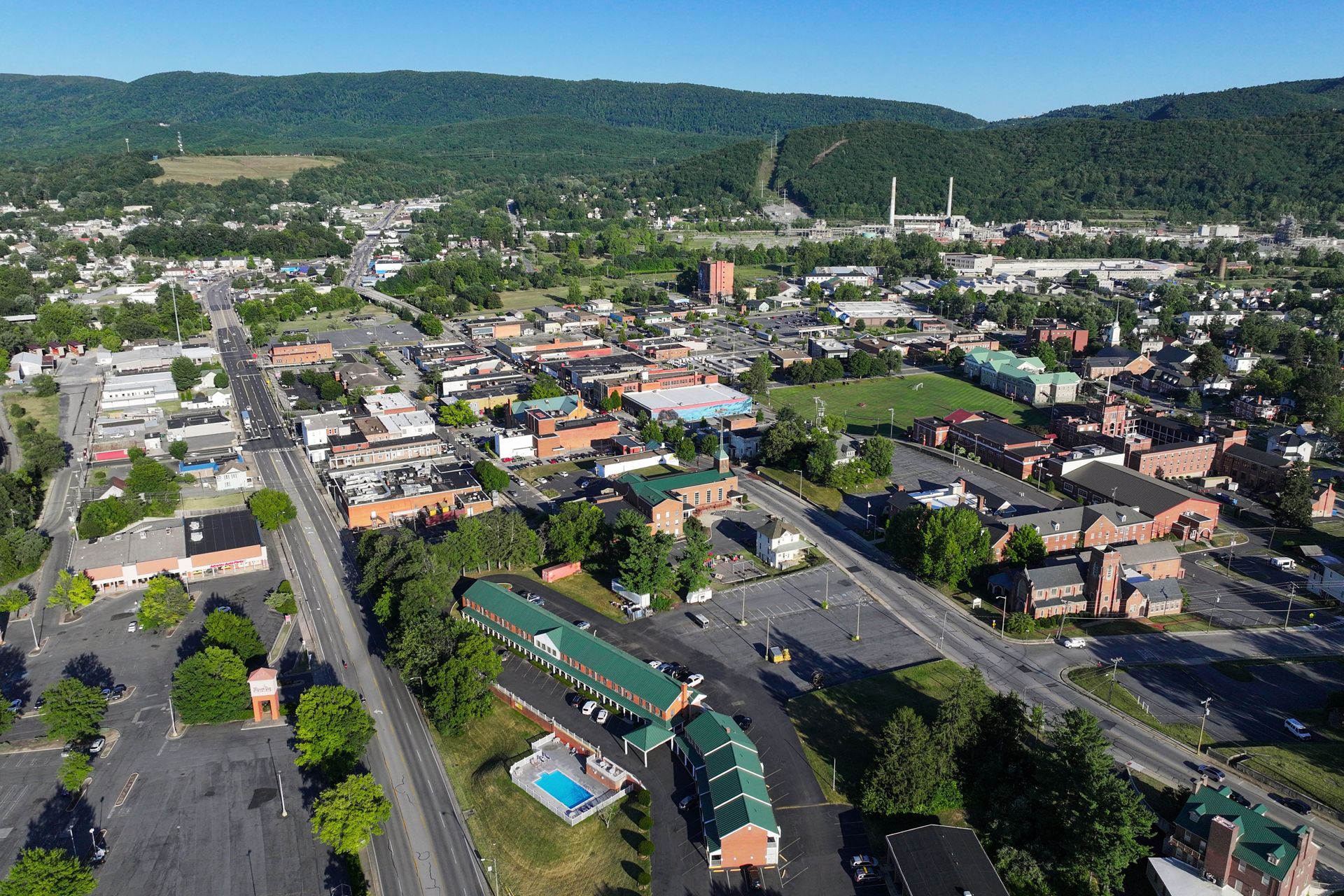 Waynesboro, VA skyline and downtown view near Downtown Waynesboro
