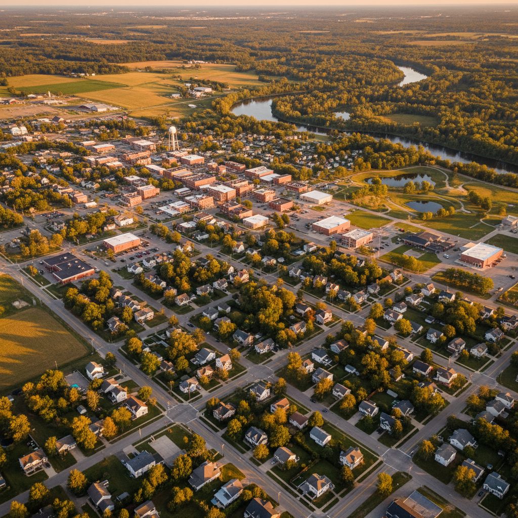 Georgetown, MI skyline and downtown view near Jenison