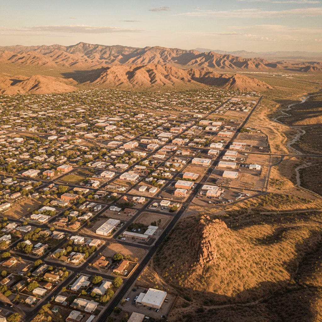 Kingman, AZ skyline and downtown view near Downtown Kingman