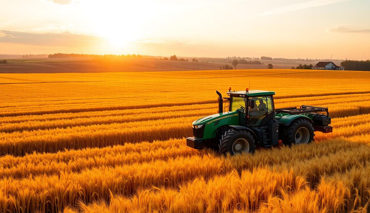 Mitchell agriculture SEO keyword targeting - Agriculture farming landscape with tractor