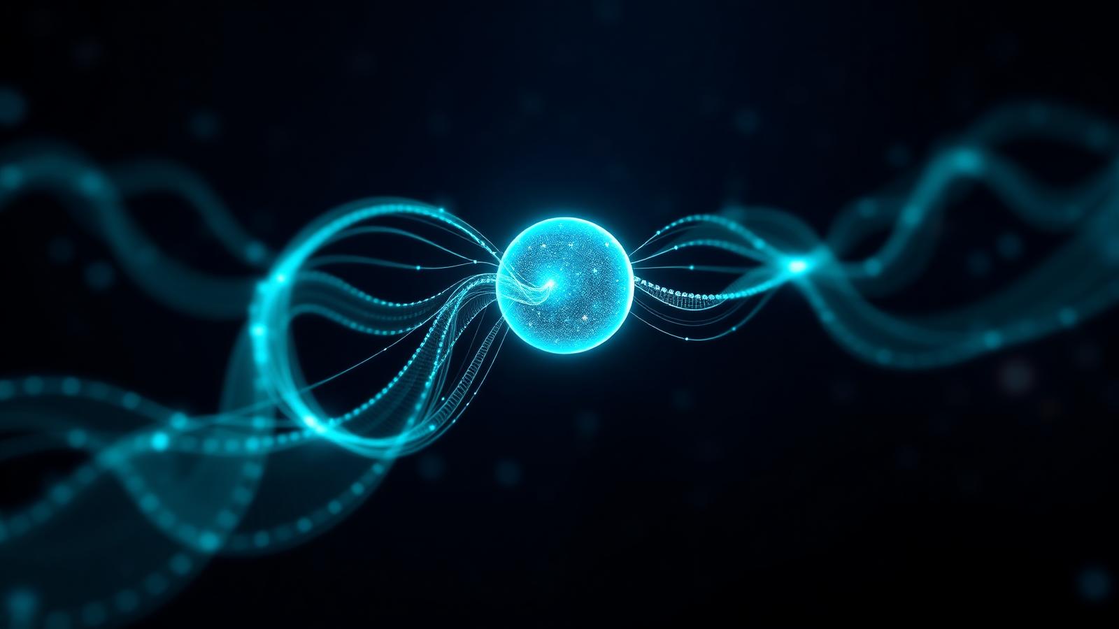 Abstract visualization of three citation pathways branching from a glowing central AI orb, representing definitional, list-source, and recommendation citations inside Google AI Mode