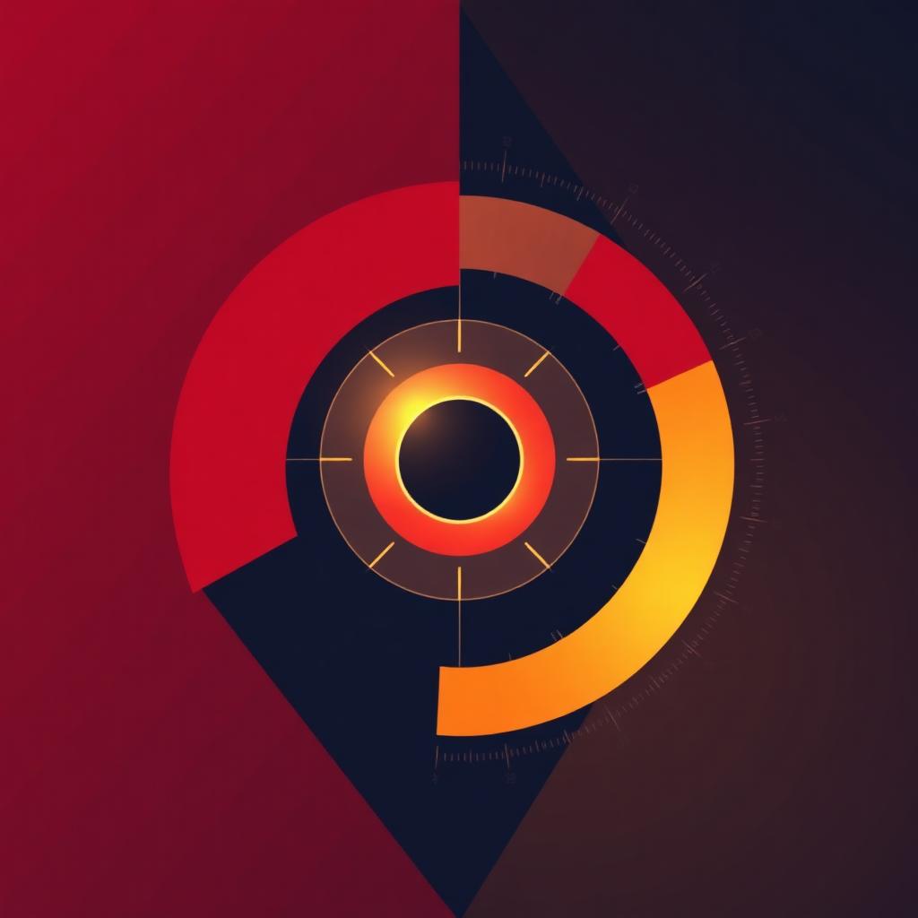 Abstract radial chart representing AI search share of voice measurement