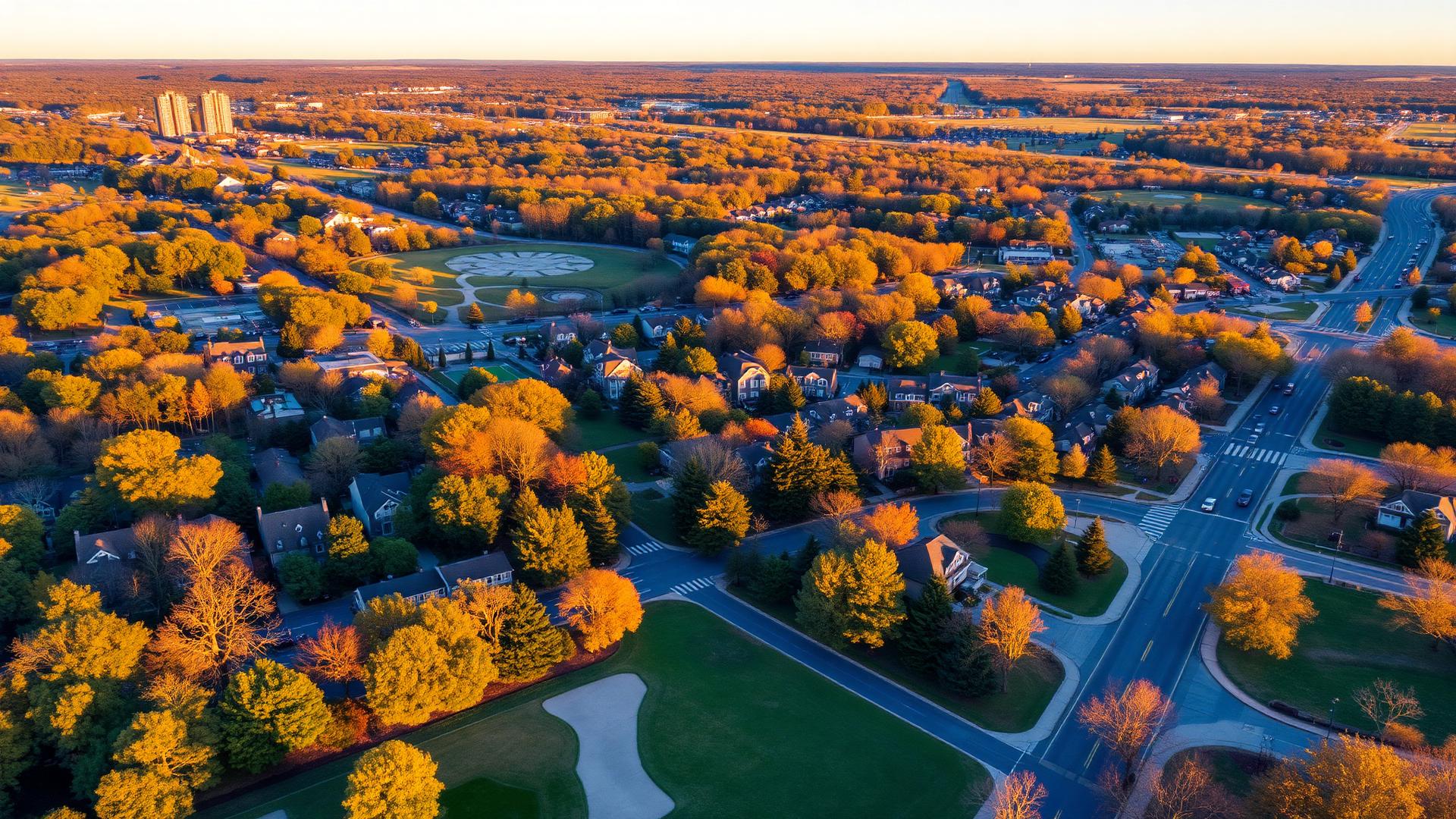 Ardsley, NY skyline and downtown business district