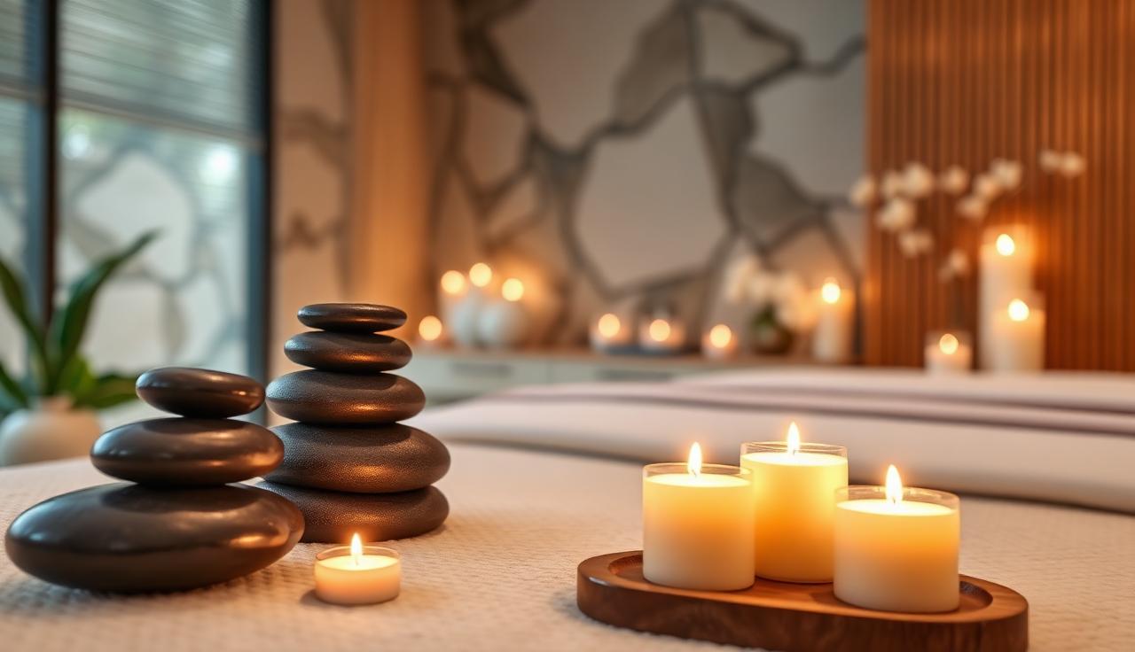 Mitchell hair salon SEO keyword targeting - Spa wellness salon with massage stones