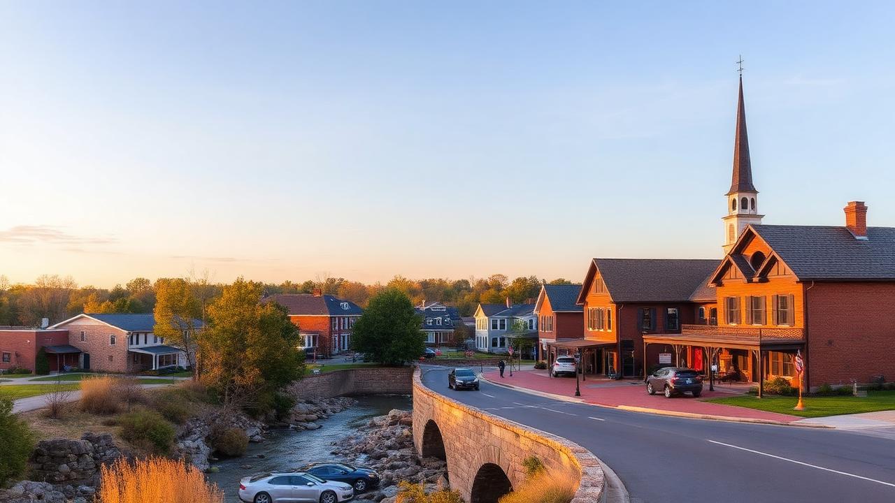 Camillus, NY skyline and downtown business district