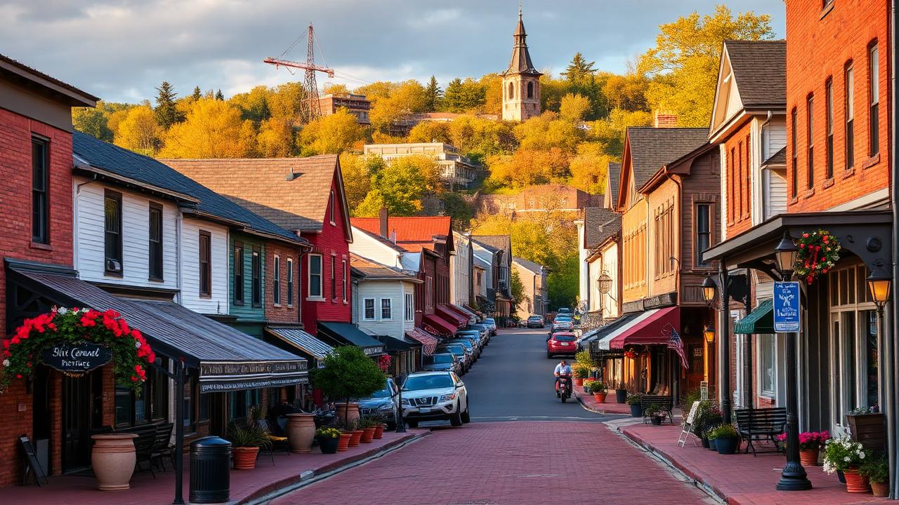 Chittenango, NY skyline and downtown business district