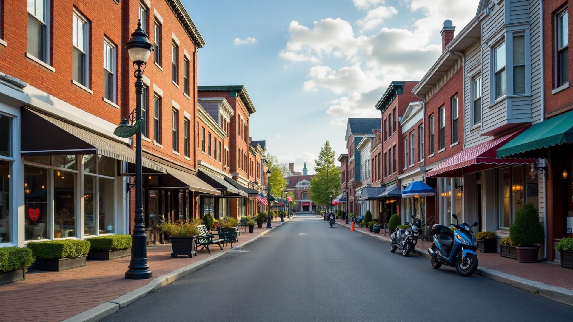 Churchville, NY skyline and downtown business district