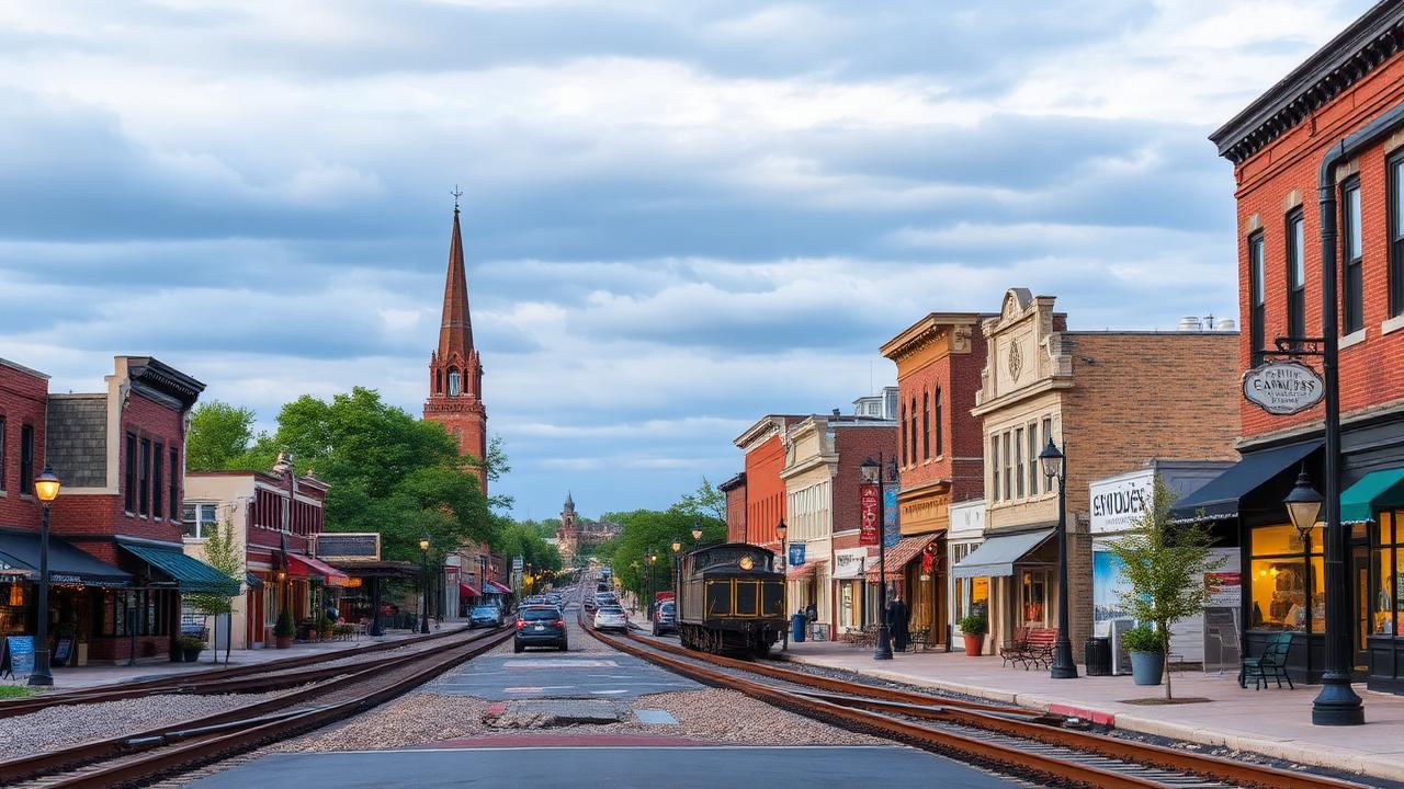 East Syracuse, NY skyline and downtown business district