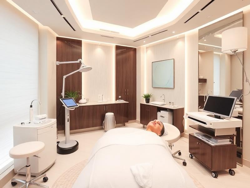 Lenexa med spa SEO keyword targeting - Luxury med spa treatment room