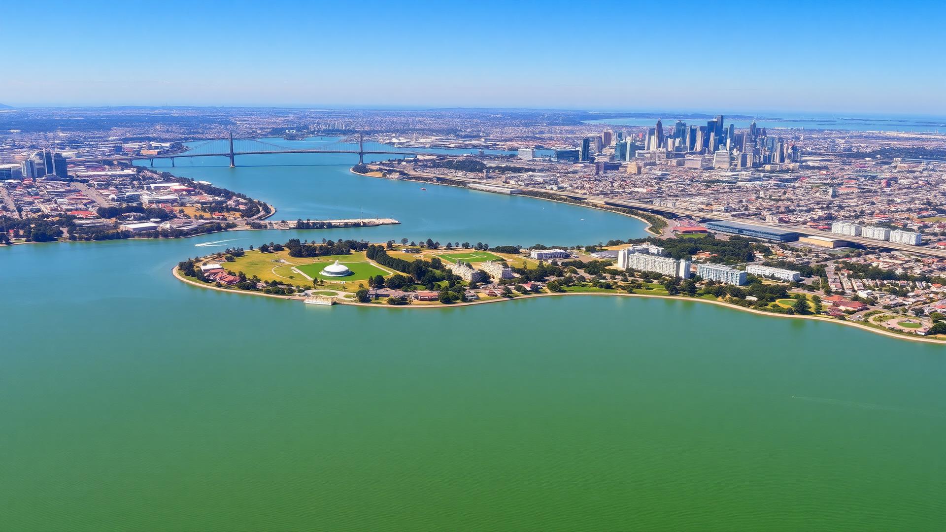 Oakland, CA skyline and downtown business district