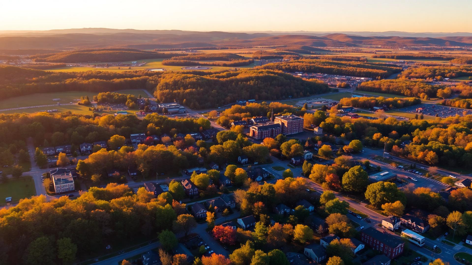 Oneida, NY skyline and downtown business district