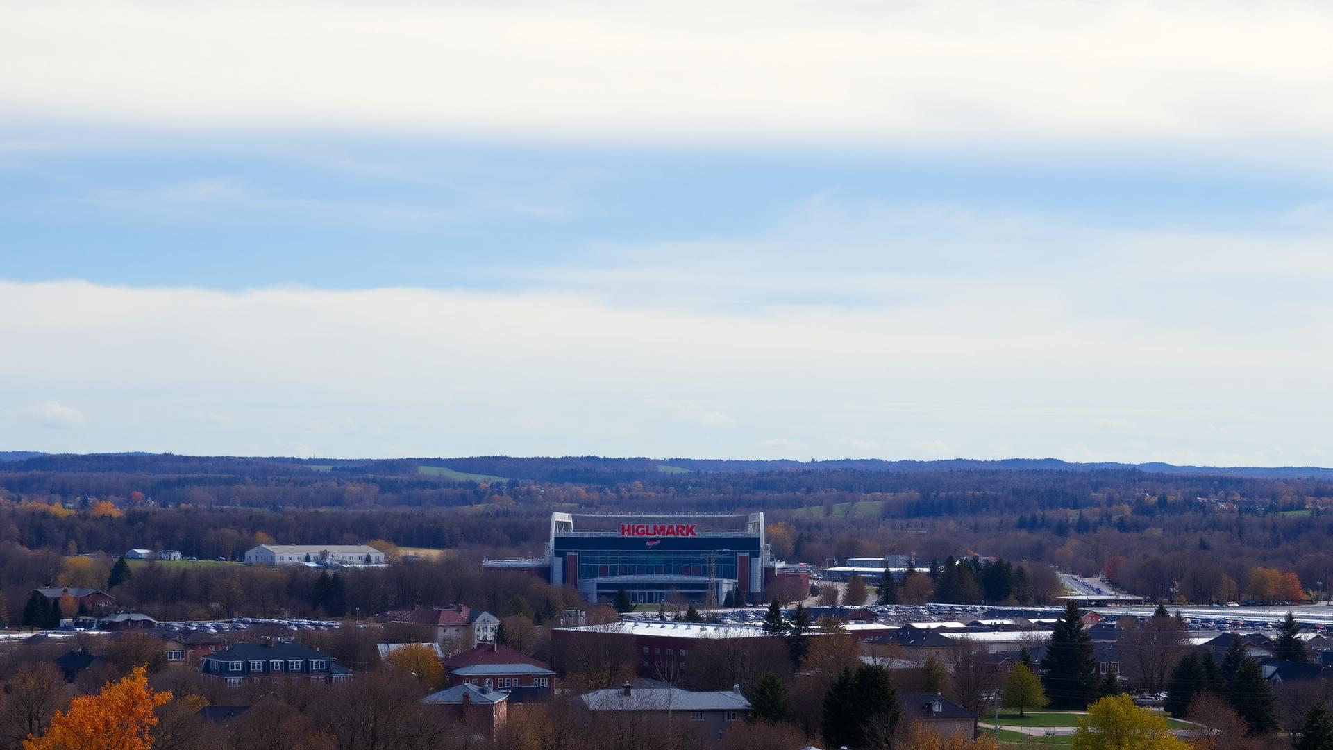 Orchard Park, NY skyline and downtown business district
