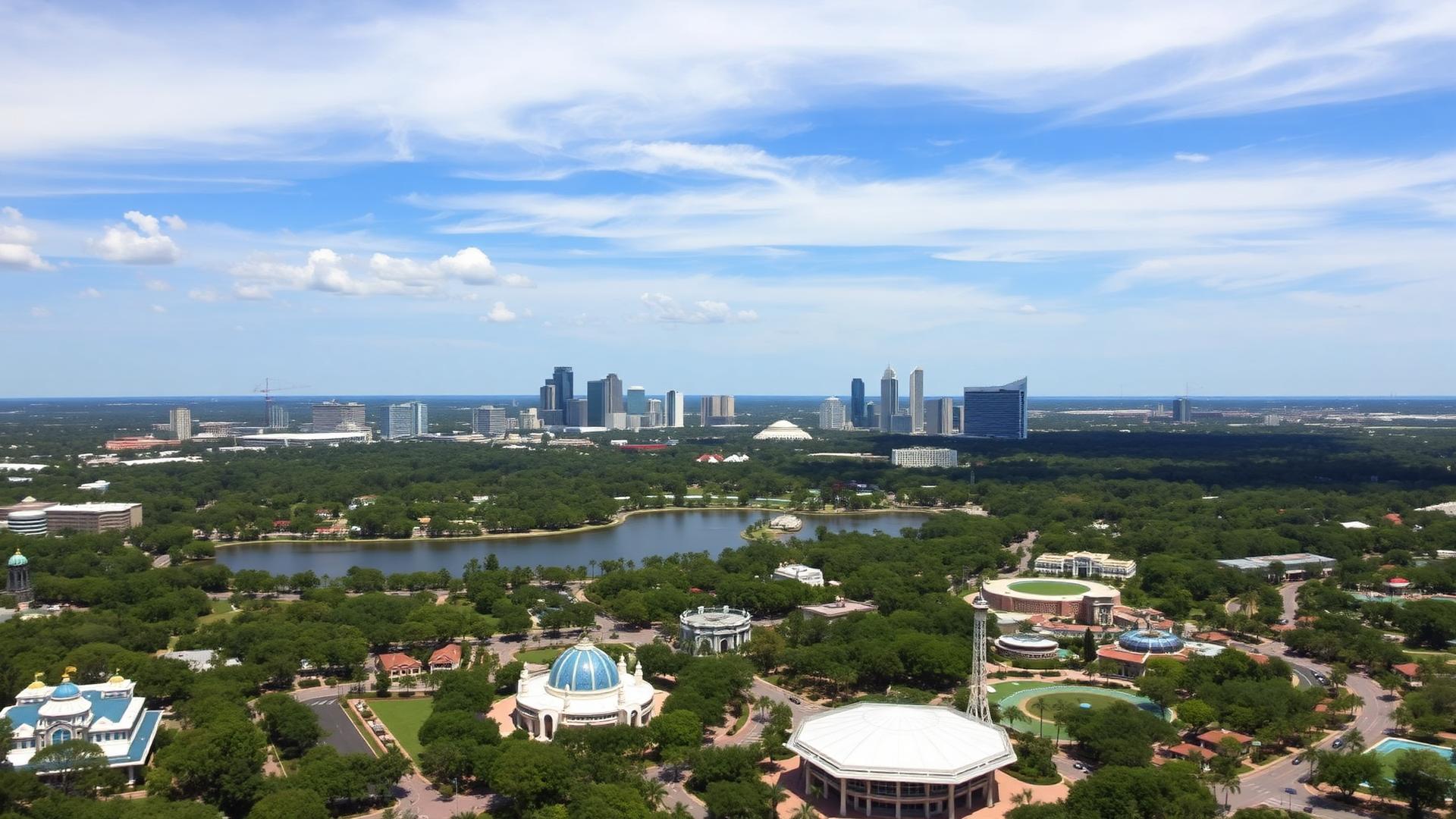 Orlando, FL skyline and downtown business district