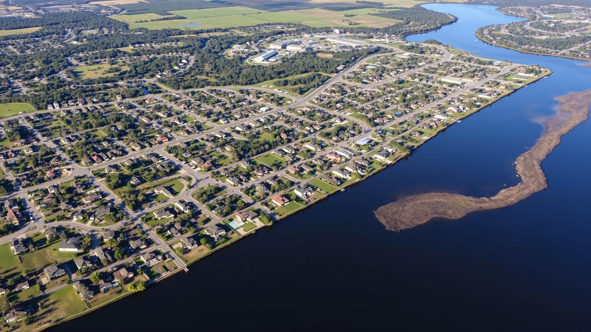Palm Bay, FL skyline and downtown business district