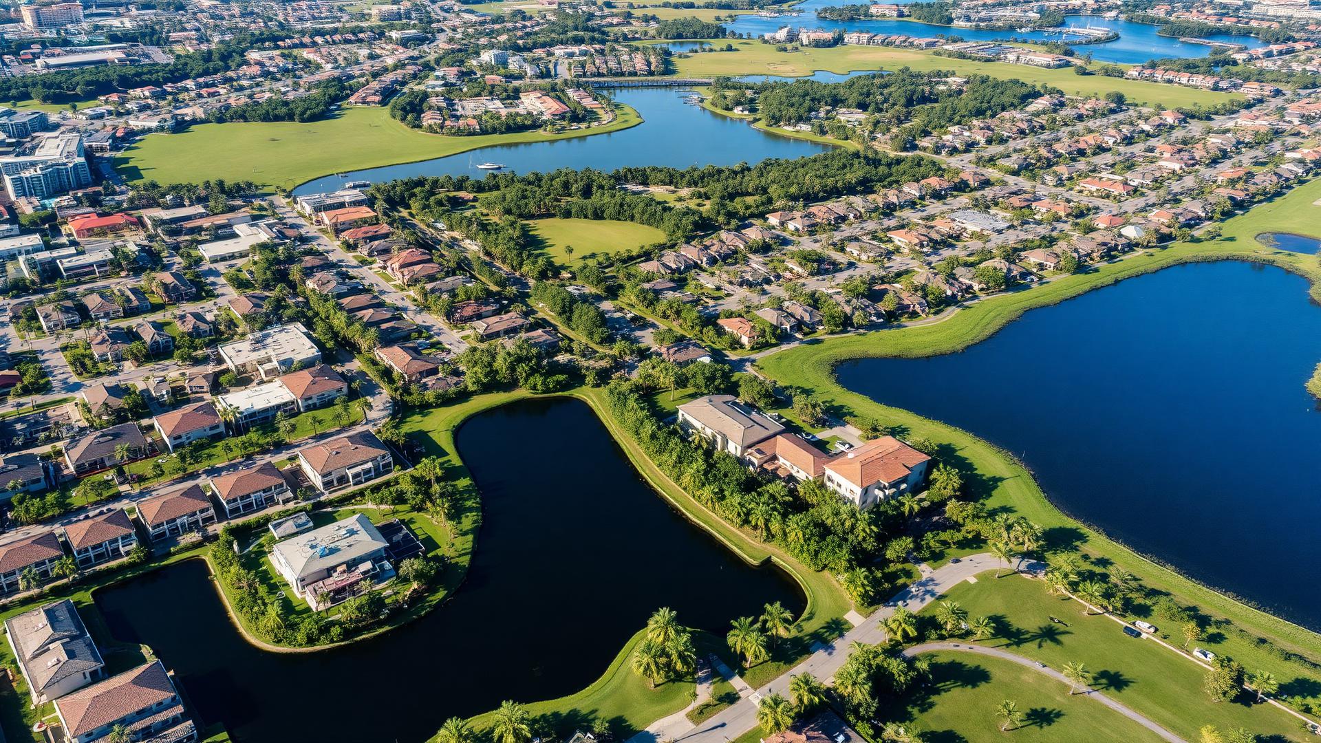 Pembroke Pines, FL skyline and downtown business district