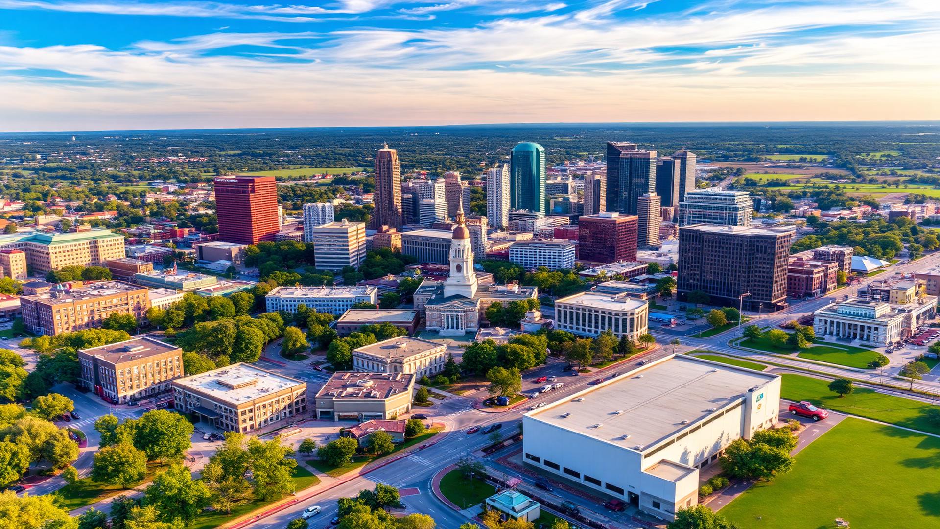 Raleigh, NC skyline and downtown business district
