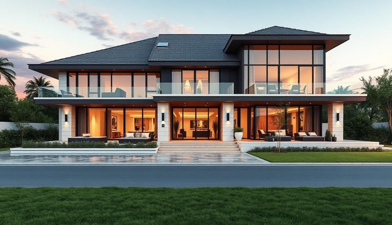 Huron real estate SEO keyword targeting - Luxury residential property exterior
