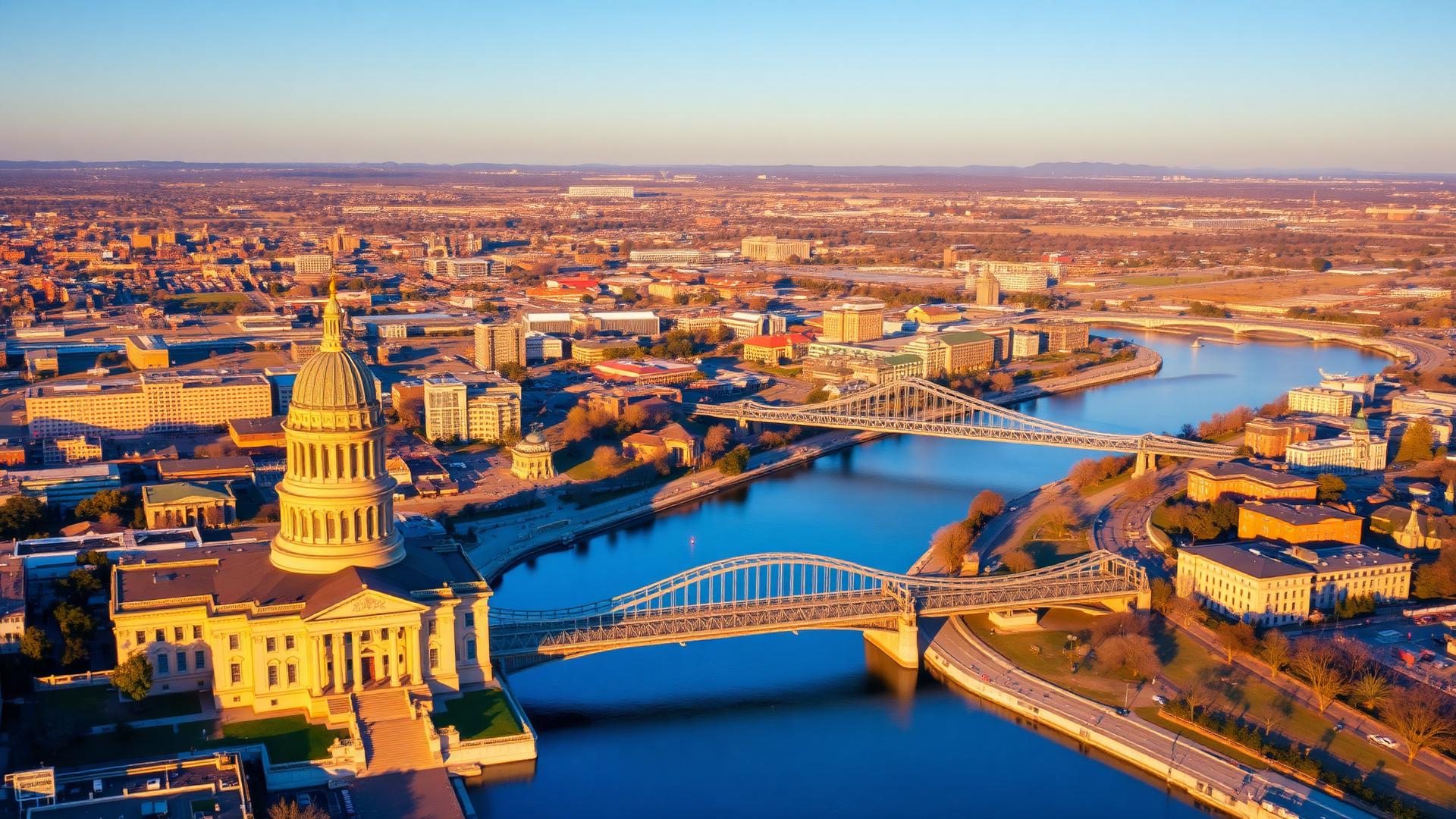 Sacramento, CA skyline and downtown business district