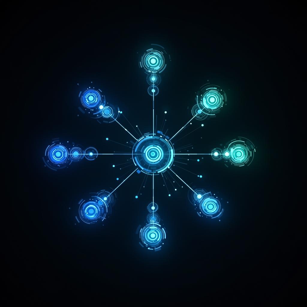 Content cluster model with pillar page connected to supporting subtopic pages